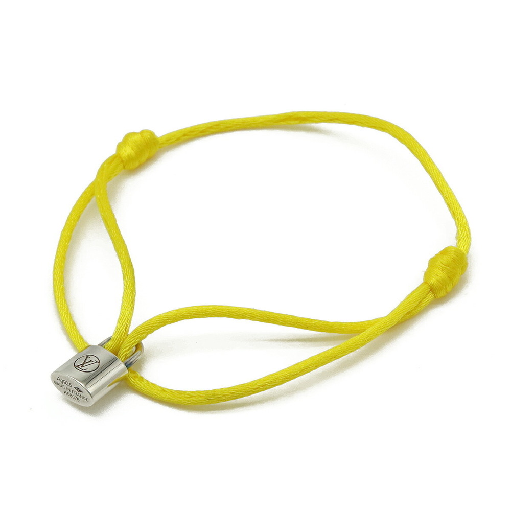 LOUIS VUITTON Silver Lockit Bracelet with Cadena Motif in Yellow Ag925 (Q95662) - Picture 2 of 7